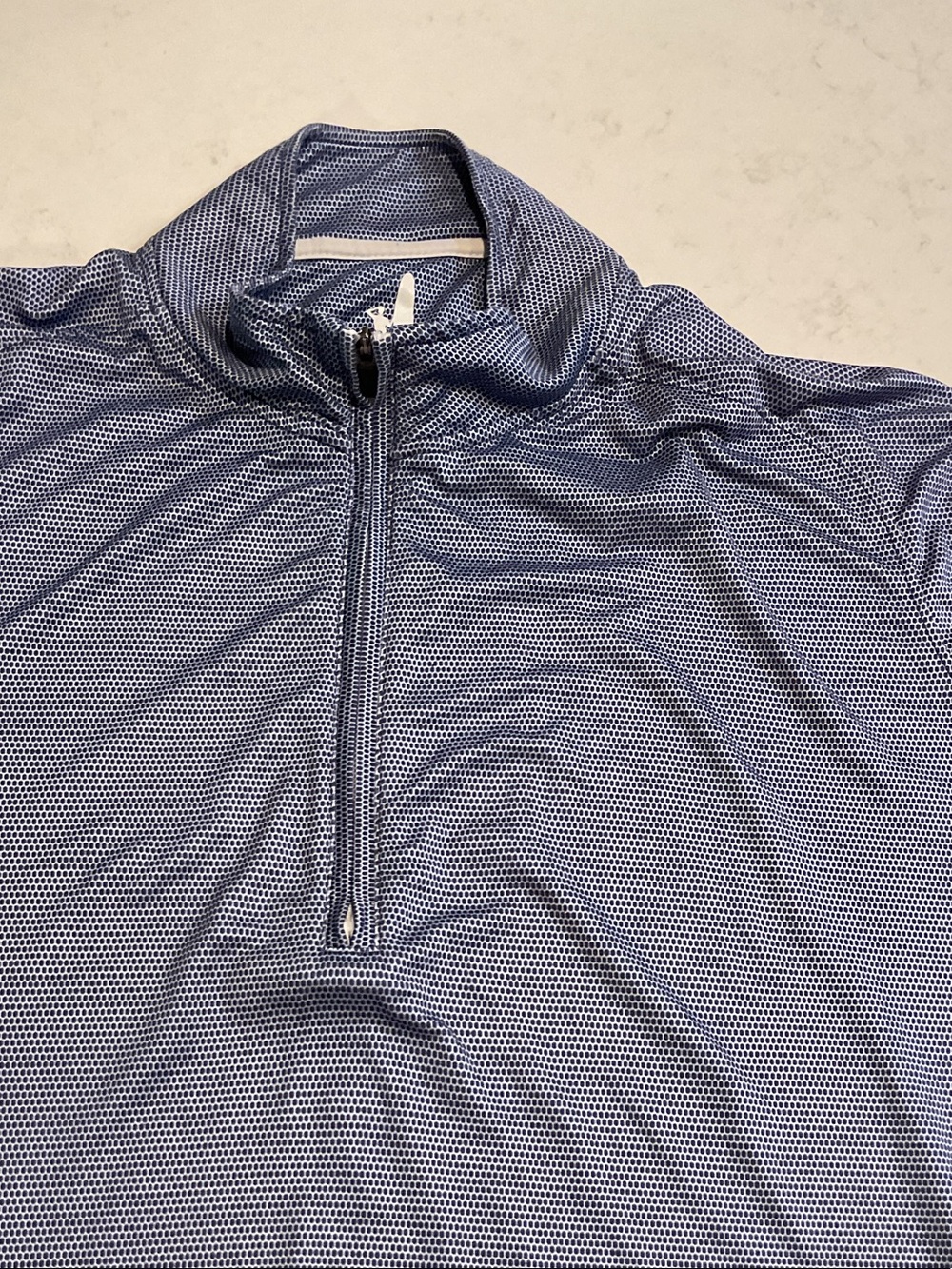 Johnny- O Men's Quarter-Zip Long Sleeve performance twilight Blue large NWOT - Picture 6 of 16